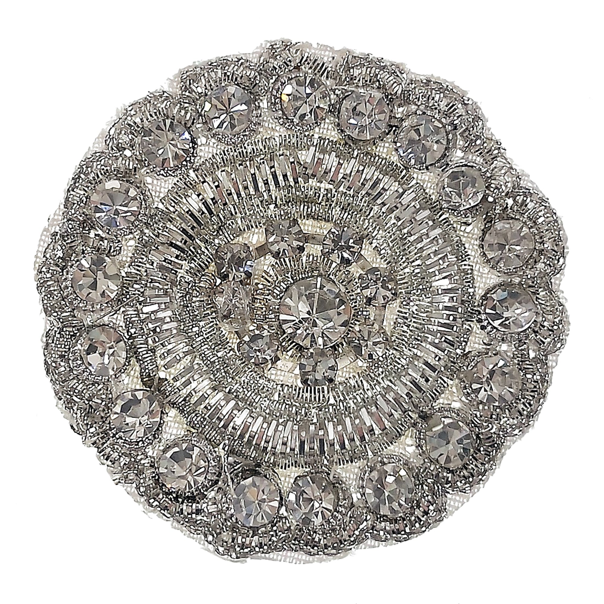 Round Rhinestone Applique/Patch - Crystal Appliques