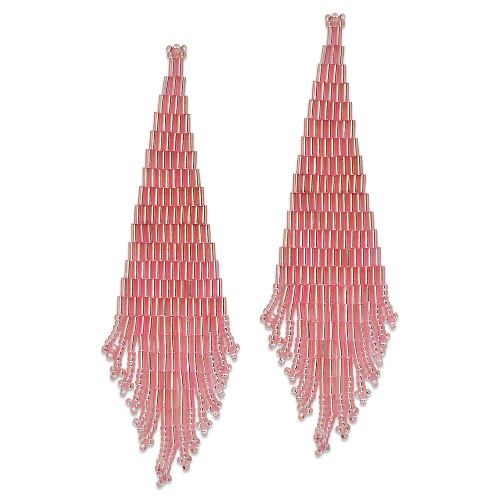 Teardrop Beaded Applique/Patch Pack of 2 Mauve Sequin & Beaded Appliques