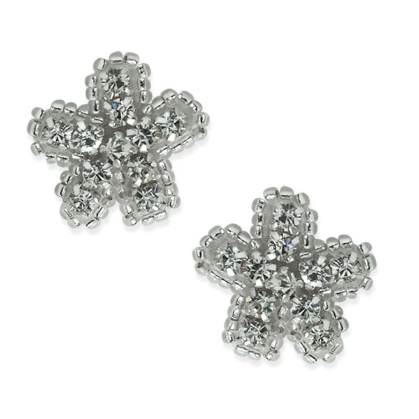 Daisy Rhinestone Applique/Patch Pack of 2 - Crystal Appliques