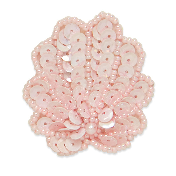 Small Shell Sequin Applique/Patch Rose Sequin & Beaded Appliques