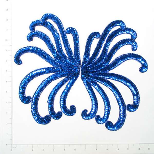 Swirl Sequin Applique Pack of 2 Sequin & Beaded Appliques