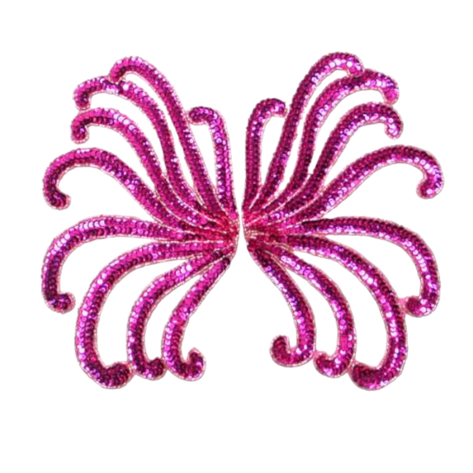 Swirl Sequin Applique Pack of 2 Sequin & Beaded Appliques