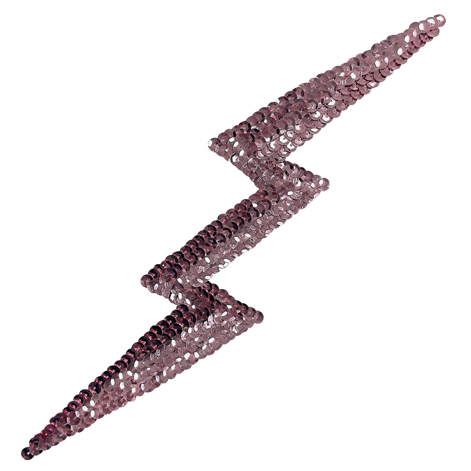 Lightning Bolt Sequin Applique/Patch Mauve Sequin & Beaded Appliques