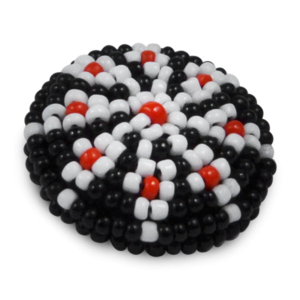 1 1/8" x 1 1/8" Beaded Button - Multi Colors Buttons & Closures