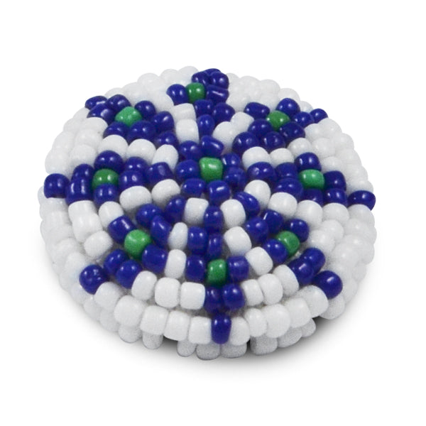 1 1/8" x 1 1/8" Beaded Button - SM1269 - Multi Colors Buttons & Closures