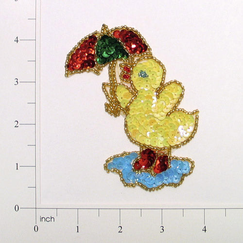 Baby Chick Sequin Applique/Patch Yellow Sequin & Beaded Appliques