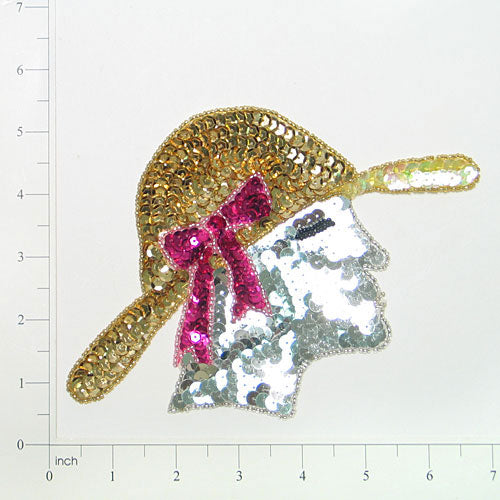 Foxy Lady Sequin Applique/Patch - Multi Colors Sequin & Beaded Appliques