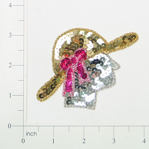 Foxy Lady Sequin Applique/Patch - Multi Colors Sequin & Beaded Appliques