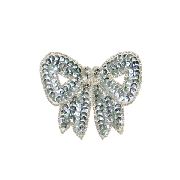 3 1/4" x 3" Bow Sequin Applique/Patch Bow Appliques