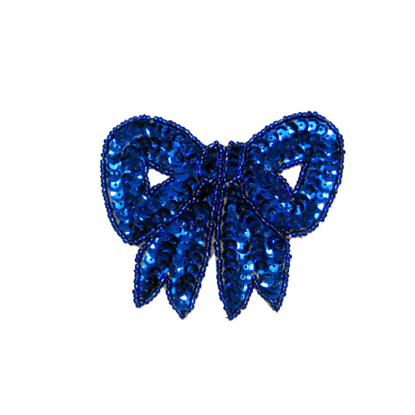3 1/4" x 3" Bow Sequin Applique/Patch Bow Appliques