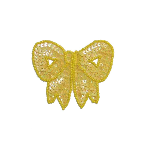 3 1/4" x 3" Bow Sequin Applique/Patch Bow Appliques