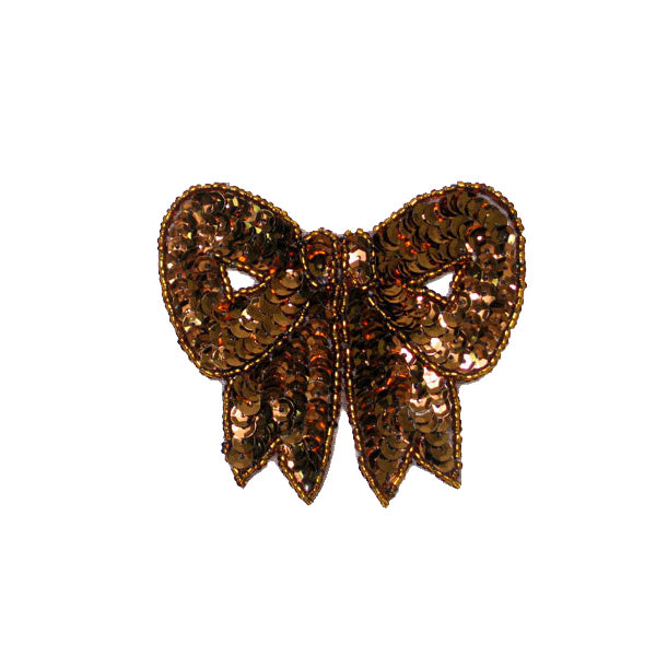 3 1/4" x 3" Bow Sequin Applique/Patch Bow Appliques