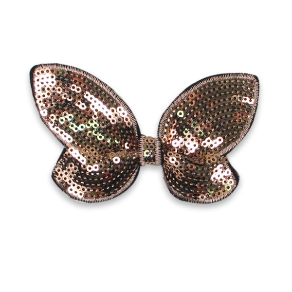 Butterfly Sequin Applique/Patch Copper Sequin & Beaded Appliques