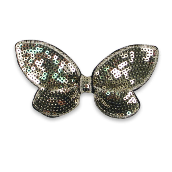Butterfly Sequin Applique/Patch Light Gold Sequin & Beaded Appliques