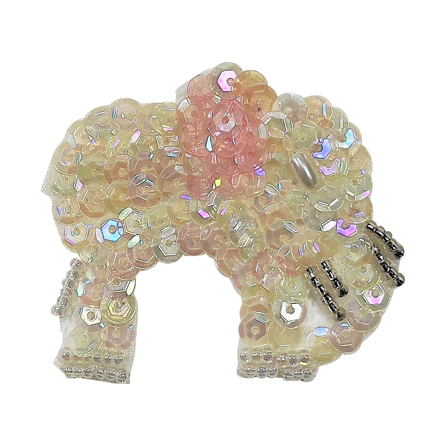 Elephant Sequin Applique/Patch - Crystal Sequin & Beaded Appliques