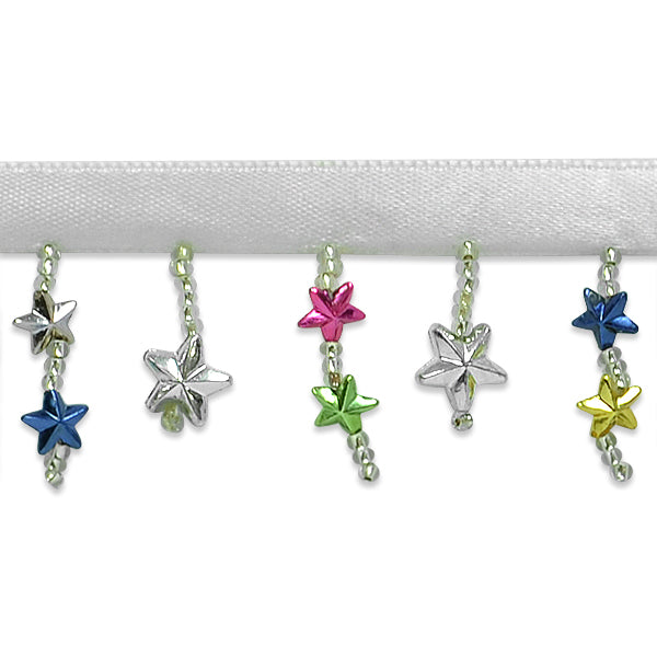 Star Fringe Trim Pack of 36" - Multi Colors Trims & Fringes