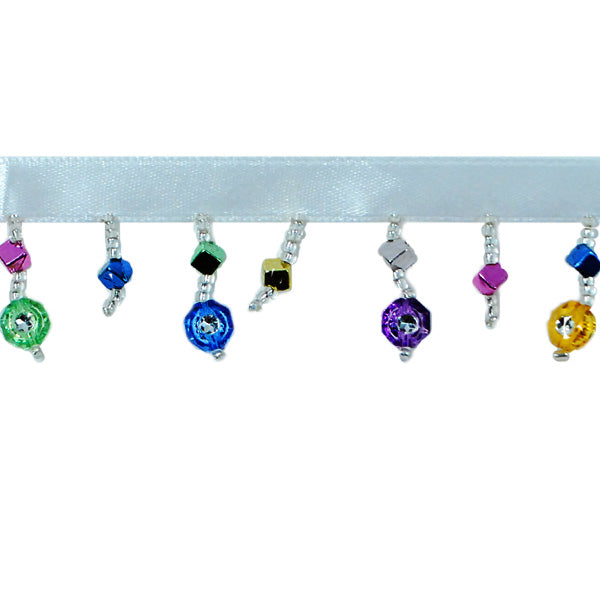 Cubes and Diamonds Fringe Trim Pack of 36" - Multi Colors Trims & Fringes