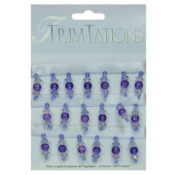 Jewel Tone Fringe Trim Pack of 36" Sapphire Blue Trims & Fringes