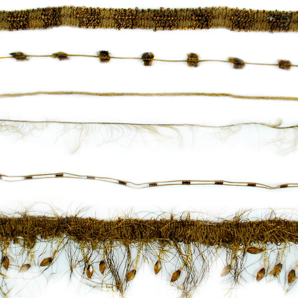 Collage Trim Assortment Eyelash, Hairy Gimp, Fiber Trims & Fringes