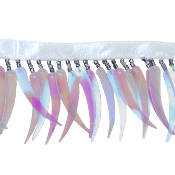 Tusk Sequin Beaded Fringe Trim Pack of 24" Lavender Trims & Fringes