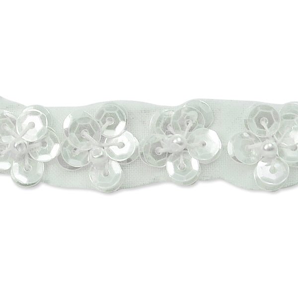 Sequin Daisy Trim Pack of 36" - Crystal Trims & Fringes