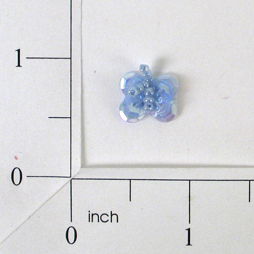 Butterfly Sequin and Bead Applique/Patch Pack of 10 Light Blue Sequin & Beaded Appliques