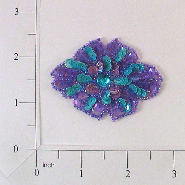 Western Diamond Sequin Applique/Patch - Multi Colors Sequin & Beaded Appliques