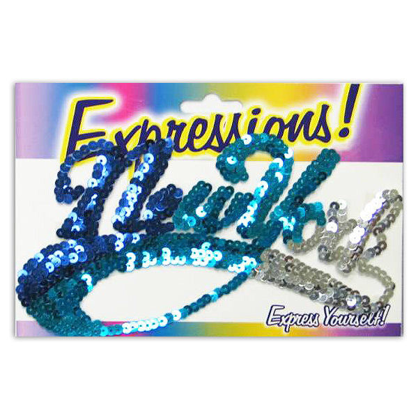 New York Sequin Applique/Patch - Multi Colors Sequin & Beaded Appliques