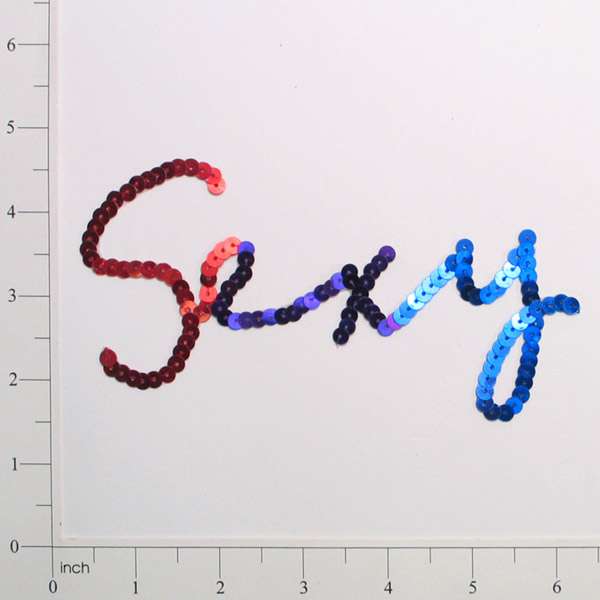 Sexy Sequin Applique/Patch - Multi Colors Sequin & Beaded Appliques