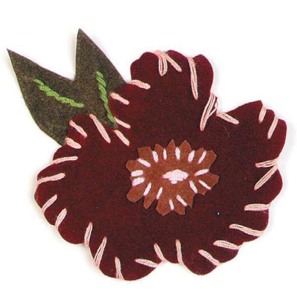 Flower Faux Suede Applique/Patch 3 3/4" x 2 3/4" - Multi Colors Sequin & Beaded Appliques