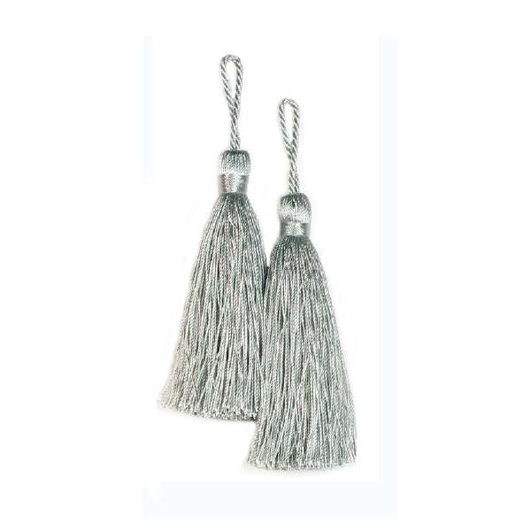 3 1/2" Fiber Key Tassel Pack of 2 Seafoam Tassels
