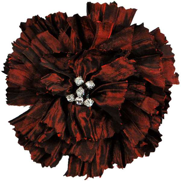 Florentina Jeweled Brooch Pin 4 1/2" - Wine Accessories