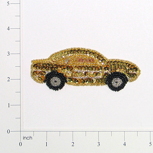 Sedan Sequin Applique/Patch Gold Sequin & Beaded Appliques