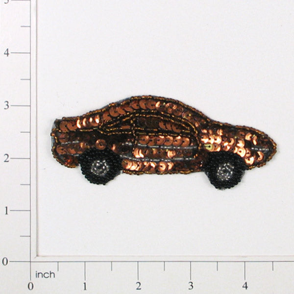 Sedan Sequin Applique/Patch Bronze Sequin & Beaded Appliques