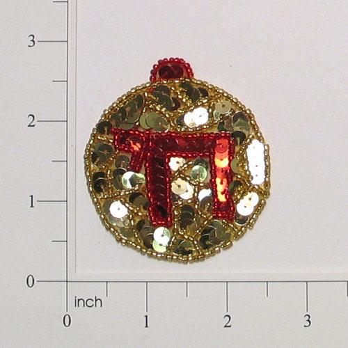 Chai Sequin Applique/Patch Gold Sequin & Beaded Appliques