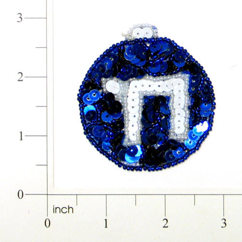 Chai Sequin Applique/Patch Royal Blue Sequin & Beaded Appliques