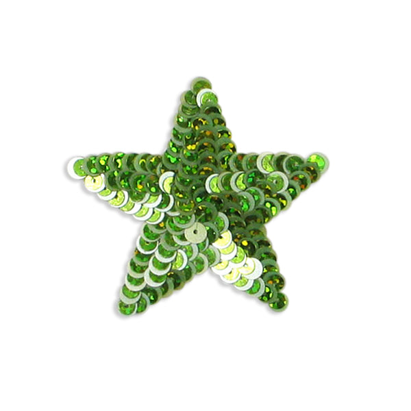 Star Starlight Sequin Applique/Patch Lime Sequin & Beaded Appliques