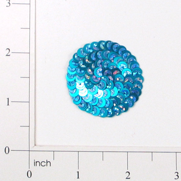 Circle Starlight Sequin Applique/Patch Blue Sequin & Beaded Appliques