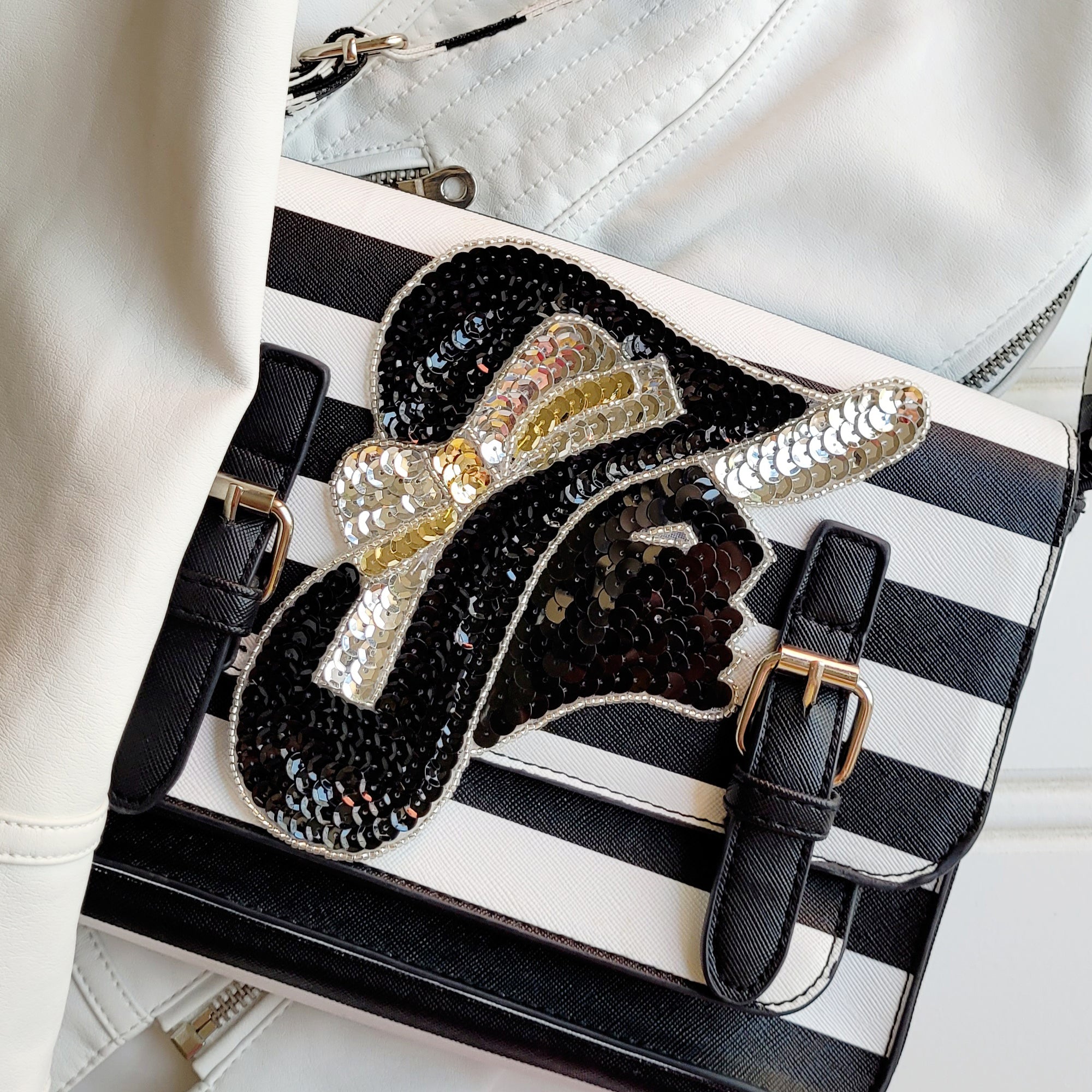 Sophisticated Lady Sequin Applique/Patch - Black Multi Appliques