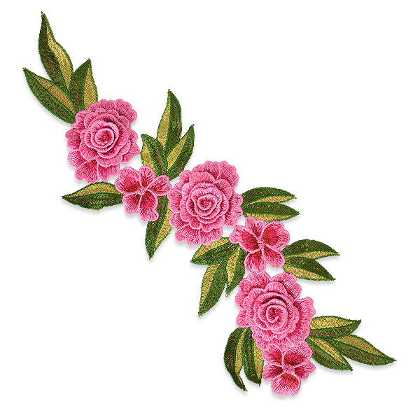 Amina Layered Embroidered Flower Patch Applique/Patch Appliques