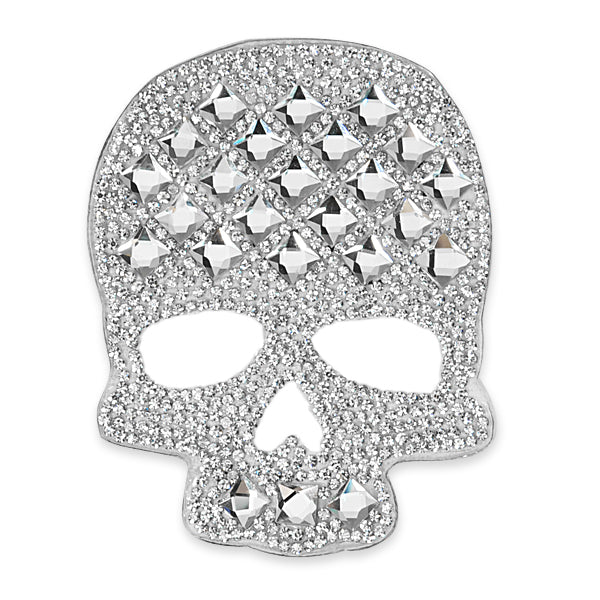 Crystal Skull Iron-on Rhinestone Applique/Patch Appliques