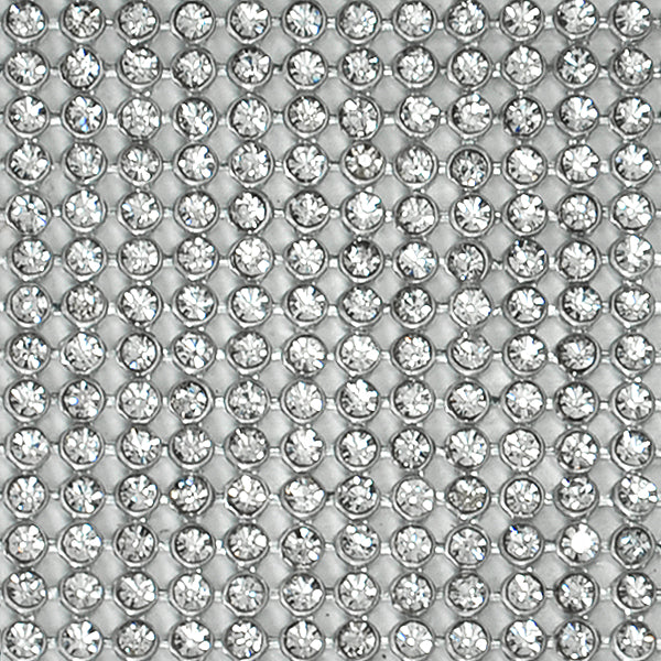 16"x 48" Rhinestone Iron -On Applique/Patch - Crystal Appliques