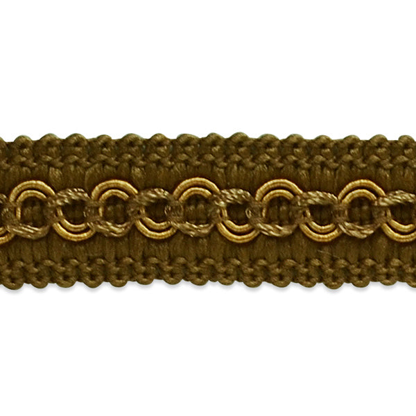 Sheena Woven Circle Braid Trim Pack of 2 Yards Cocoa Trims & Fringes
