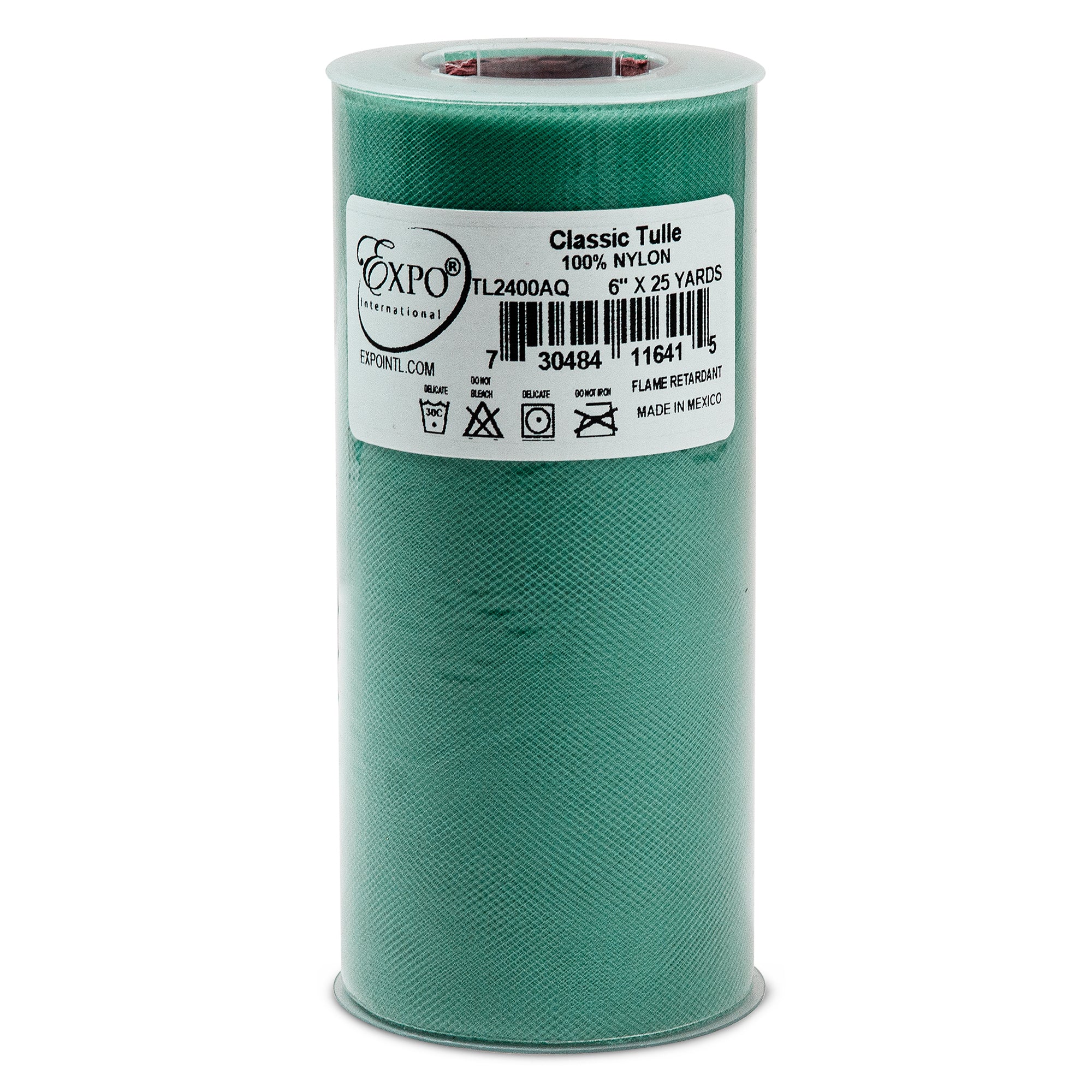 Premium Matte Tulle Spool of 6-inch X 25 Yards Aqua Blue 6" Tulle