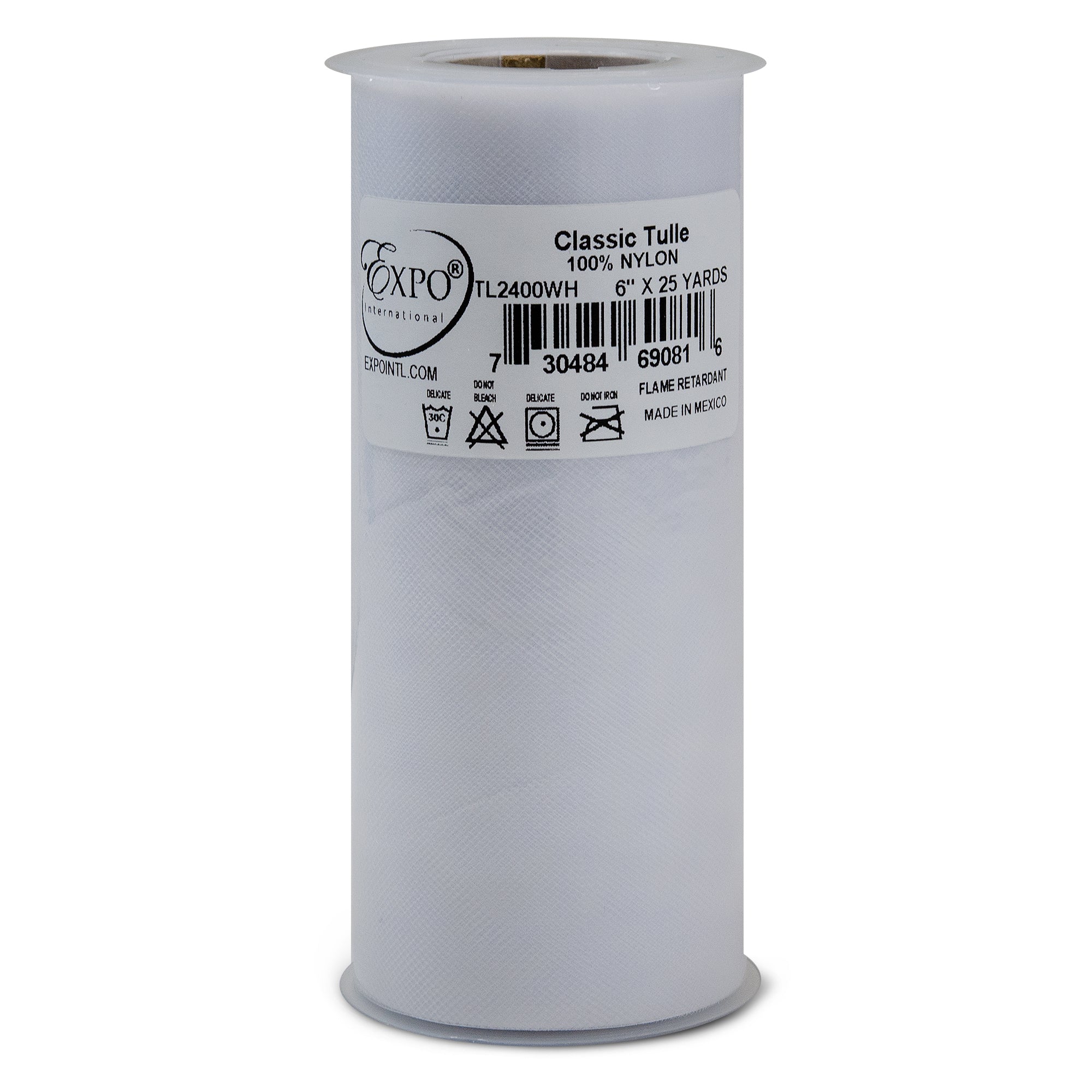 Premium Matte Tulle Spool of 6-inch X 25 Yards 6" Tulle