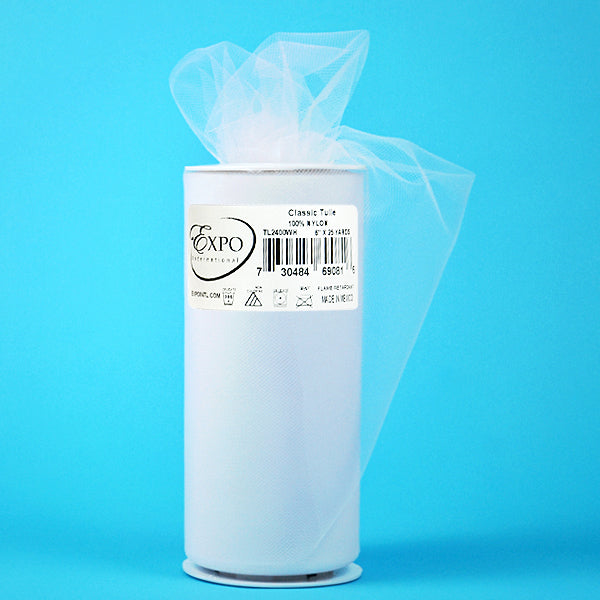 Premium Matte Tulle Spool of 6-inch X 25 Yards 6" Tulle