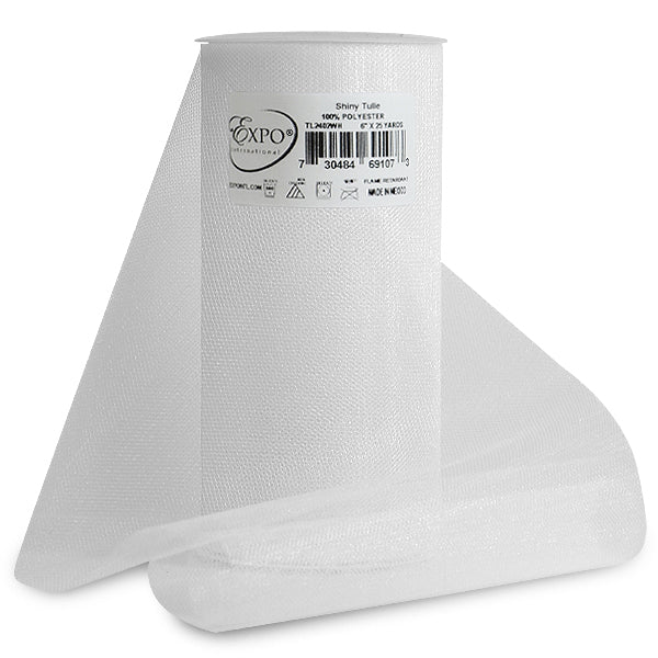 Premium Shiny Tulle Spool of 6 Inch X 25 Yards 6" Tulle