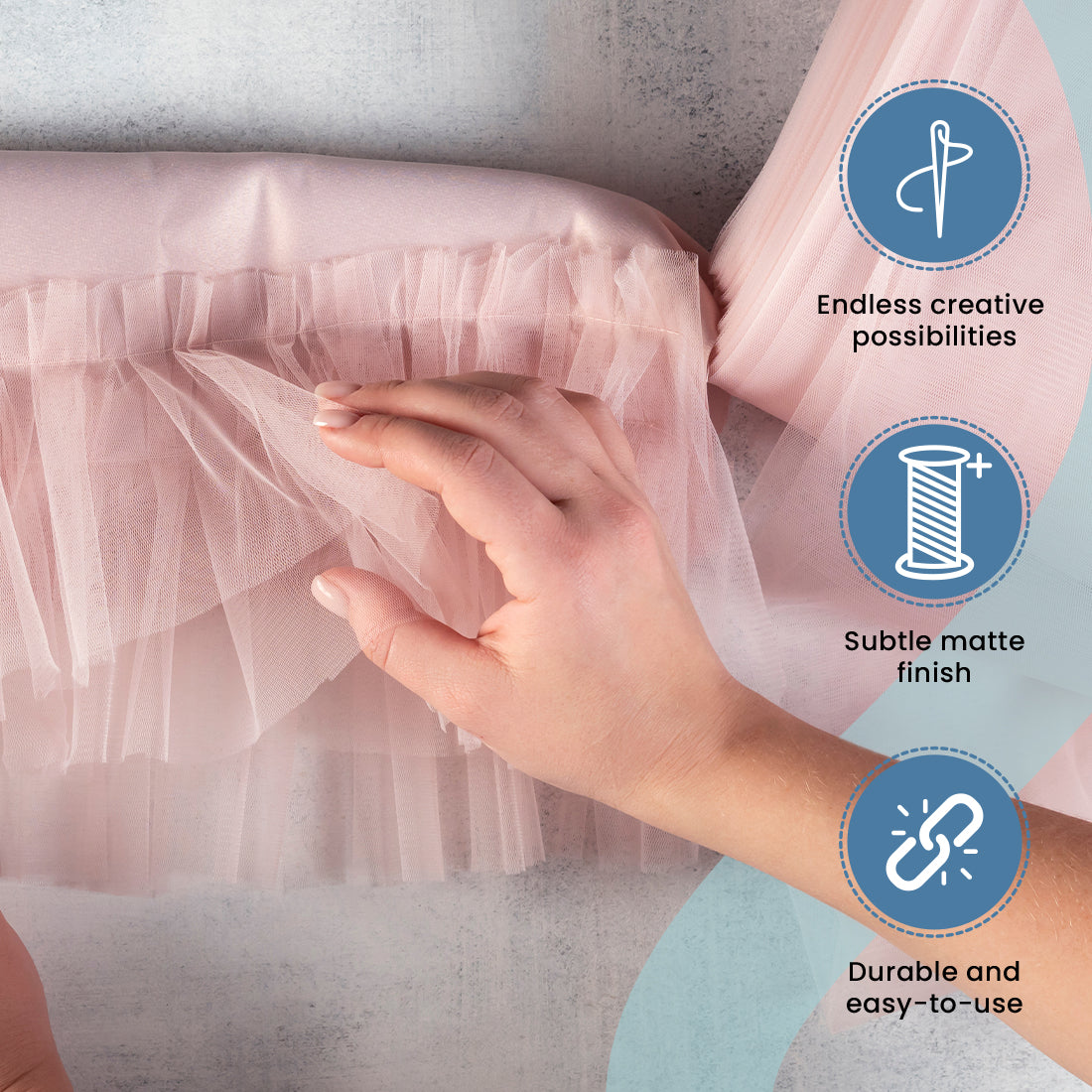 Decorative Matte Tulle Spool of 6 inch X 100 yards 6" Tulle