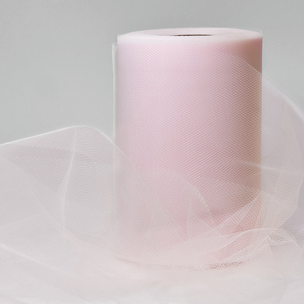 Decorative Matte Tulle Spool of 6 inch X 100 yards Light Pink 6" Tulle