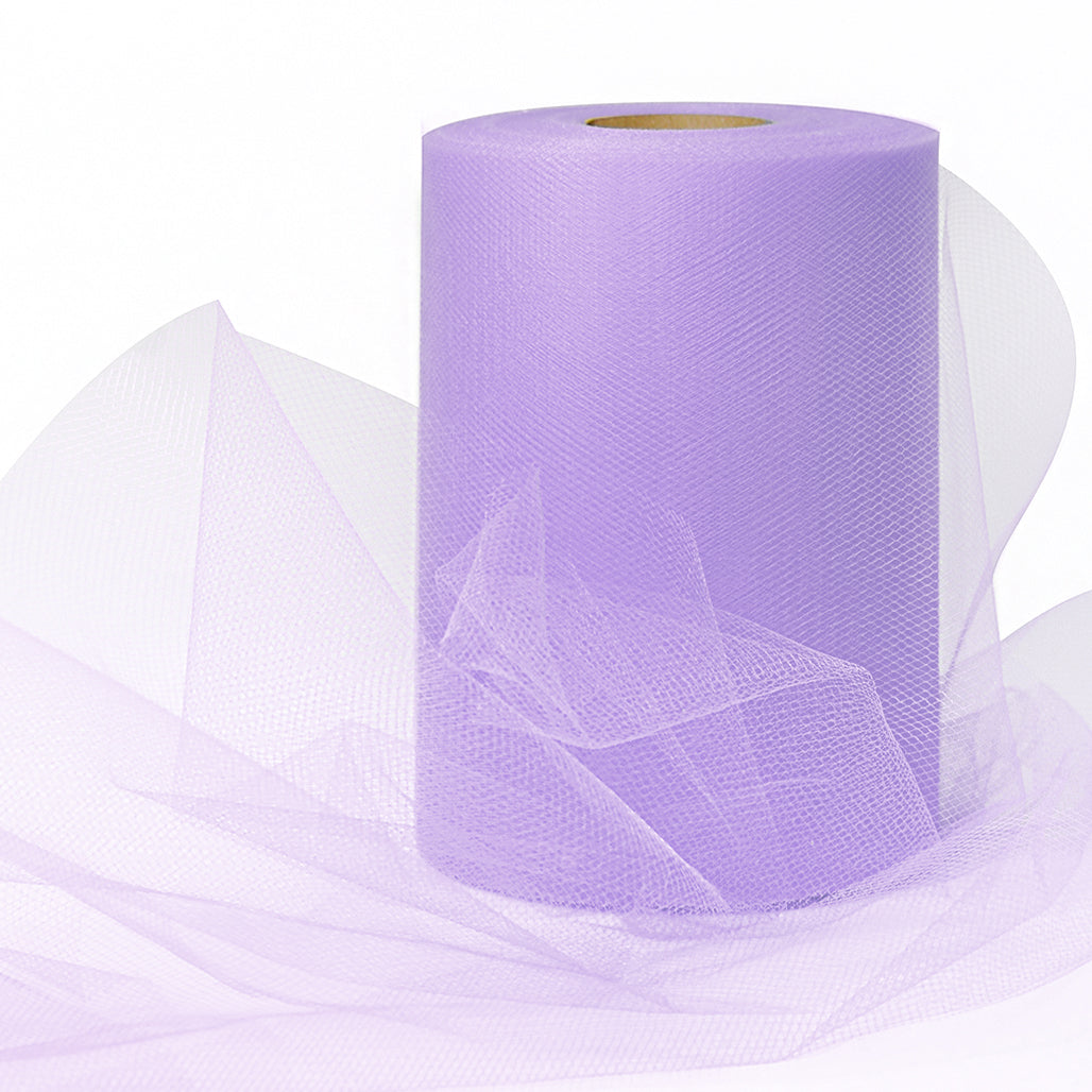 Decorative Matte Tulle Spool of 6 inch X 100 yards Lavender 6" Tulle